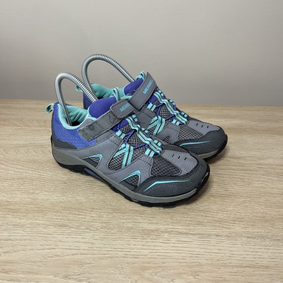 Merrell Kids' Unisex G-Trail Chaser Sneaker Grey/Multi Size 3.5 M - Picture 1 of 8